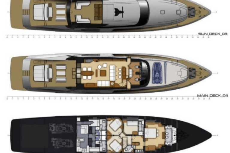 Super Yacht BAGHEERA - General arrangement