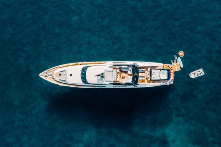 Yacht Bagheera aerial view