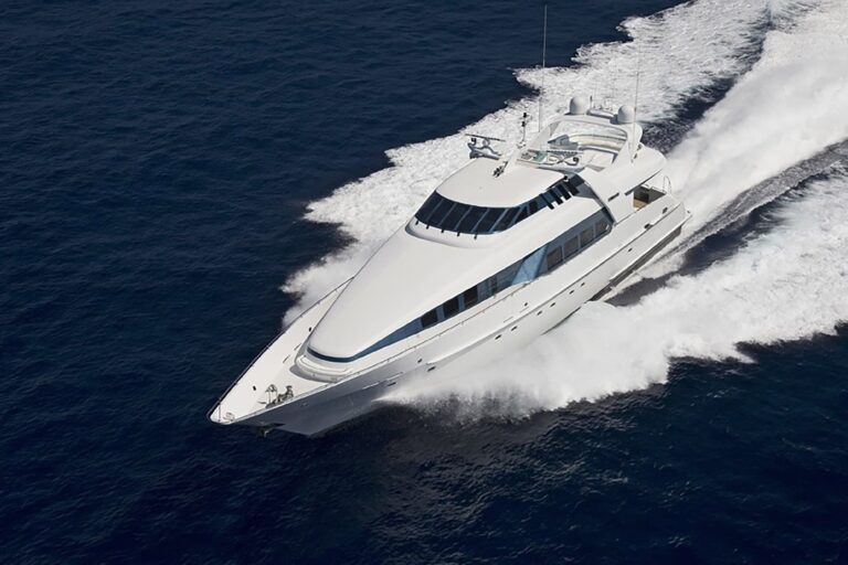 Luxury Motor Yacht MOONRAKER drone shot