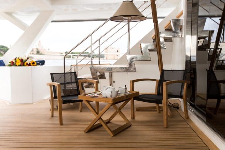 Luxury Catamaran HUTIANE Aft Deck