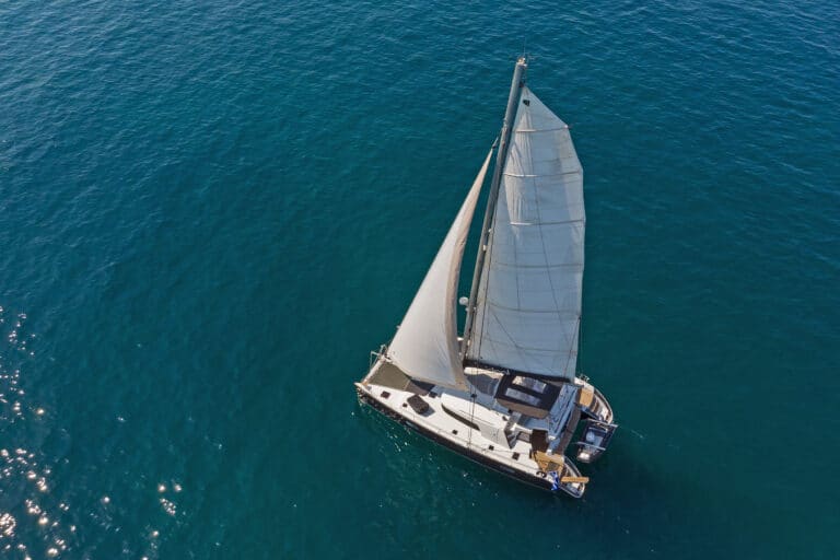 Luxury Sailing Catamaran IDEA! - bird view