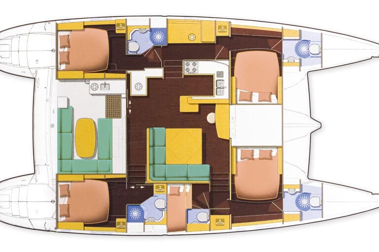 Luxury Sailing Catamaran IDEA! - Floorplan