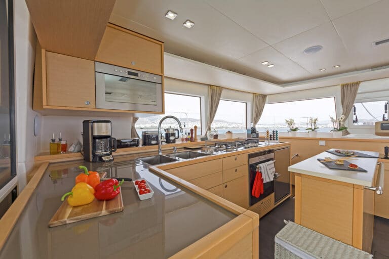 MELITI - Luxury Catamaran Galley