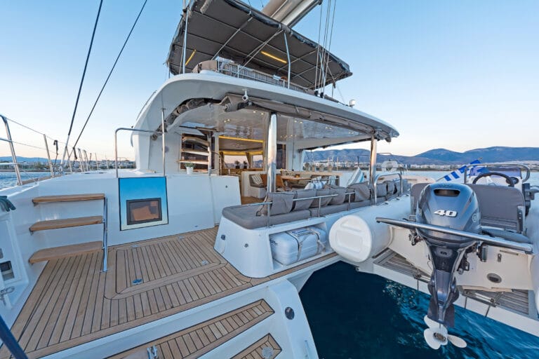 MELITI - Luxury Catamaran Aft deck side