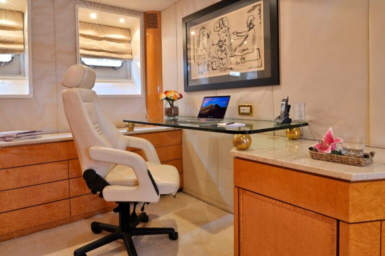 Luxury Motor Yacht MOONRAKER desk