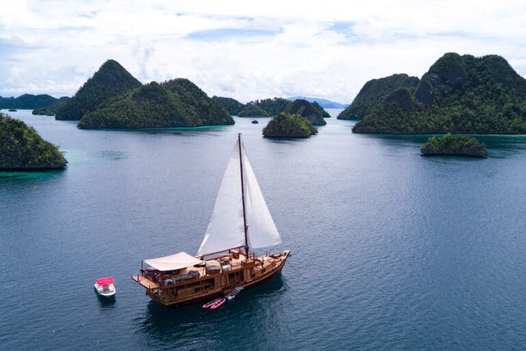 Luxury Yacht SEQUOIA at anchor