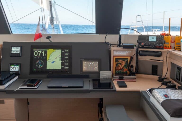 Luxury Catamaran Serenissima cockpit