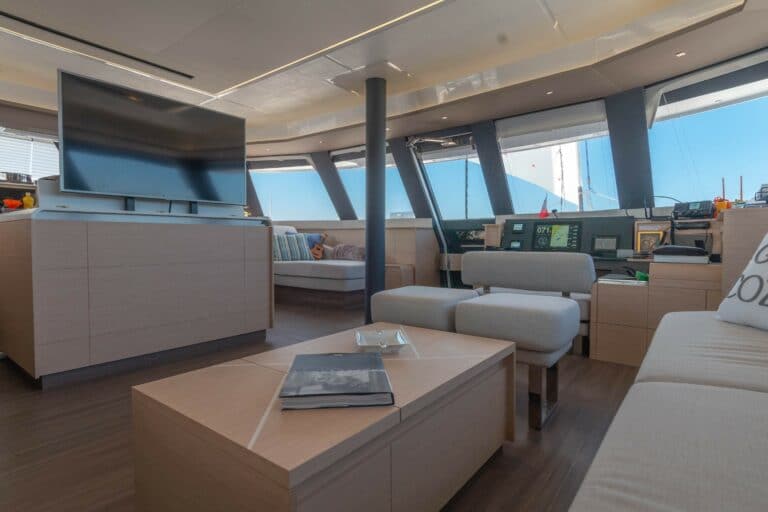 Luxury Catamaran Serenissima lounge