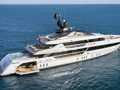 Luxury Yacht Seven Sins II at anchor