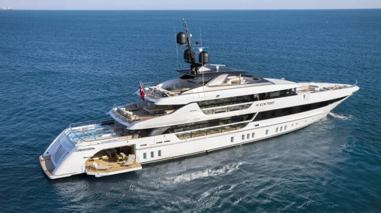 Luxury Yacht Seven Sins II at anchor