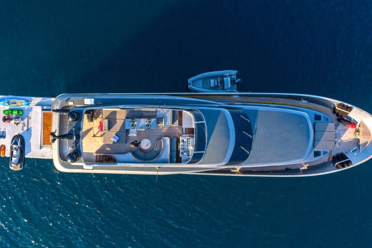 Luxury Motor Yacht SUMMER FUN from above