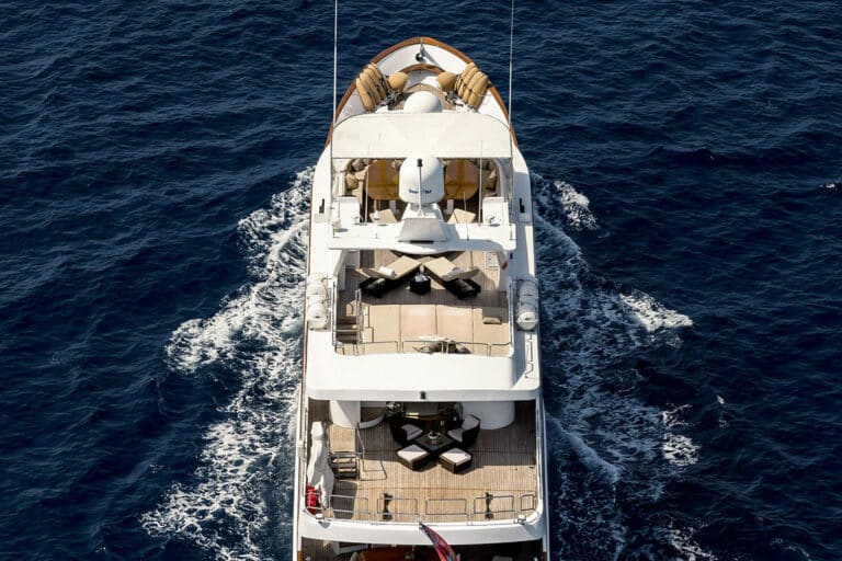 Luxury Motor Yacht SUPERFUN Aft Deck