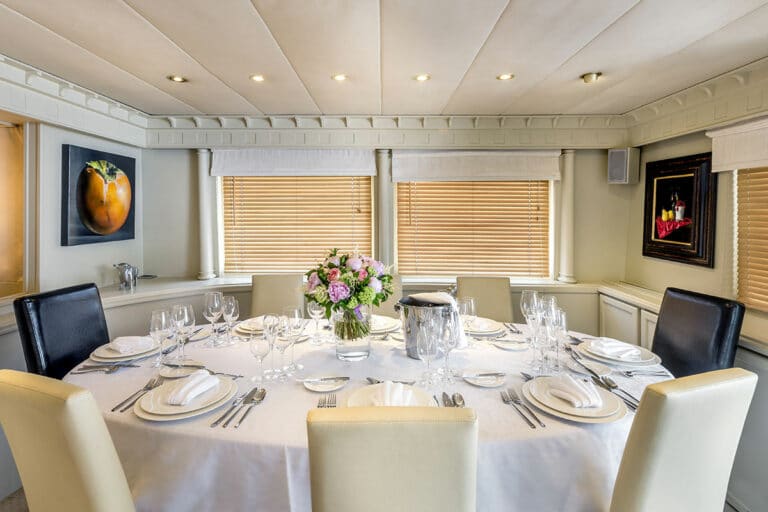 Luxury Motor Yacht SUPERFUN Fine Dining