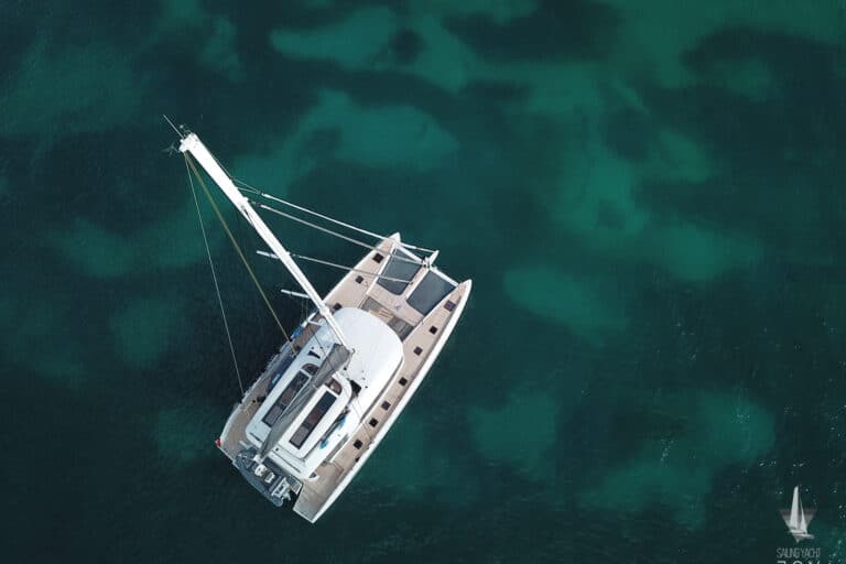 Sailing Yacht JOY - Lagoon 77 - From above