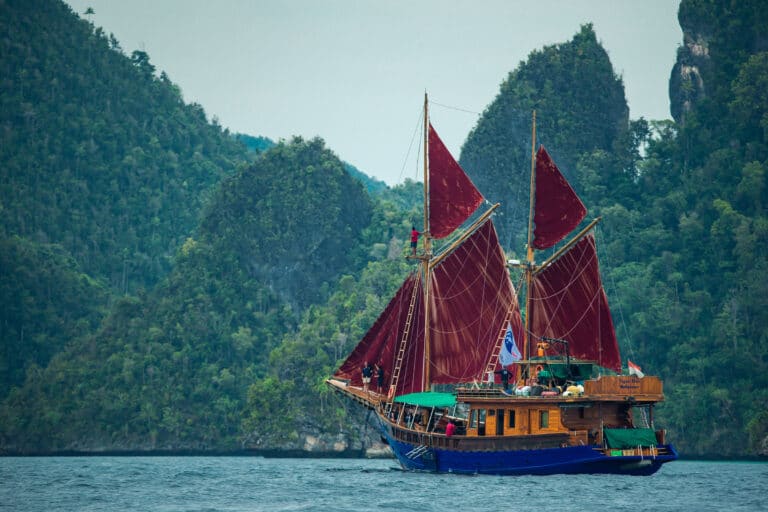 Luxury Phinisi Yacht TIGER BLUE exploring