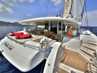 Luxury Catamaran WORLD'S END aft deck