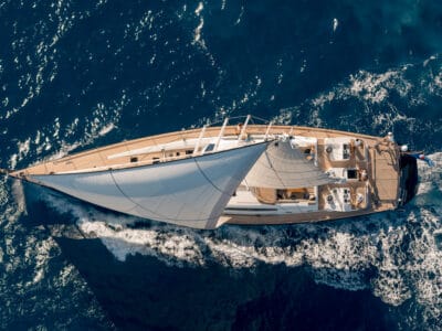 Sailing Yacht GRAND BLEU VINTAGE - from above