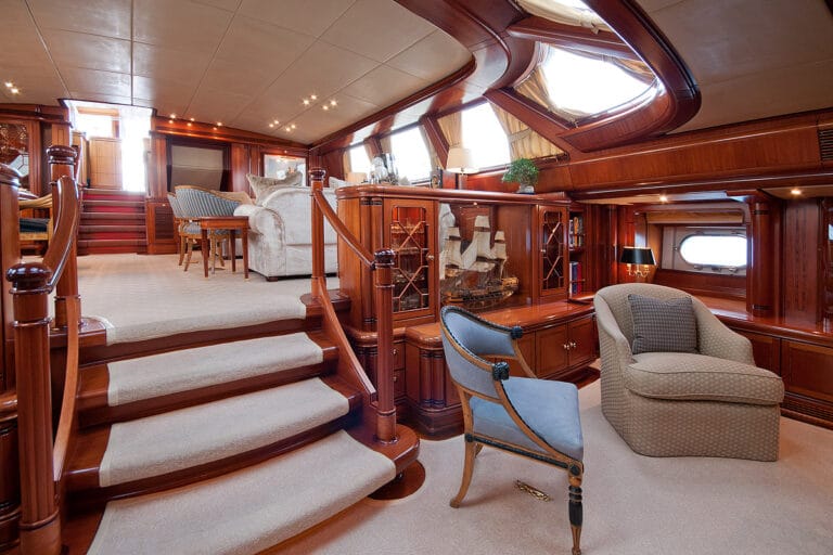 Luxury Sailing Yacht HYPERION - Main Saloon