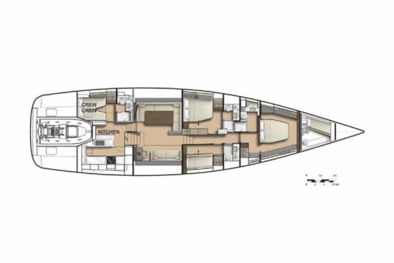 Luxury Yacht Allegro - Layout