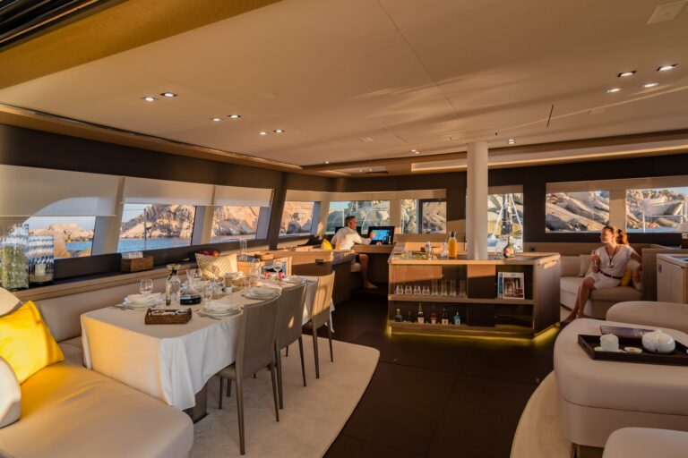 Luxury Catamaran Early bird - Saloon