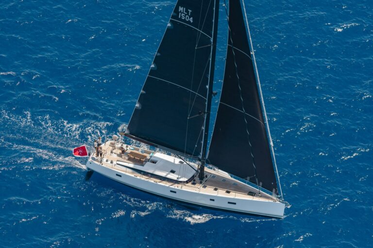 Spark - Luxury Sailing yacht - Sailing Drone view