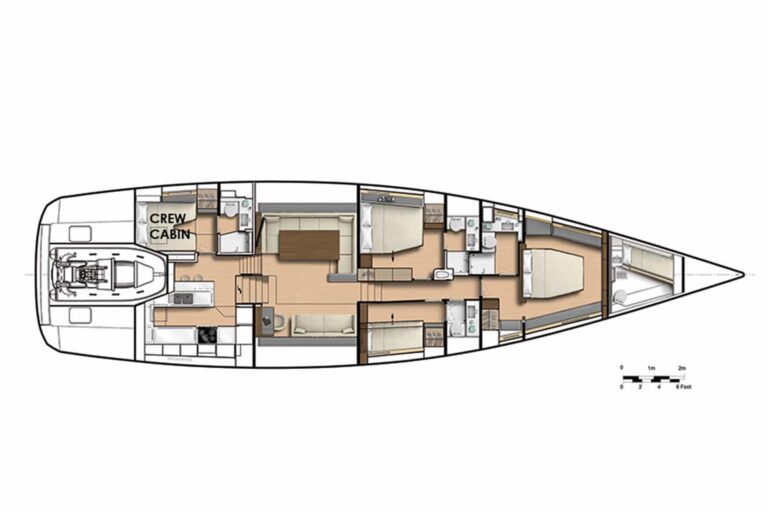 Spark - Luxury Sailing yacht - Layout