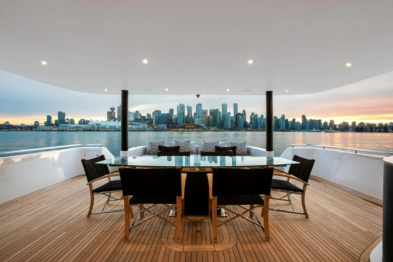 Aft Deck Dining Area