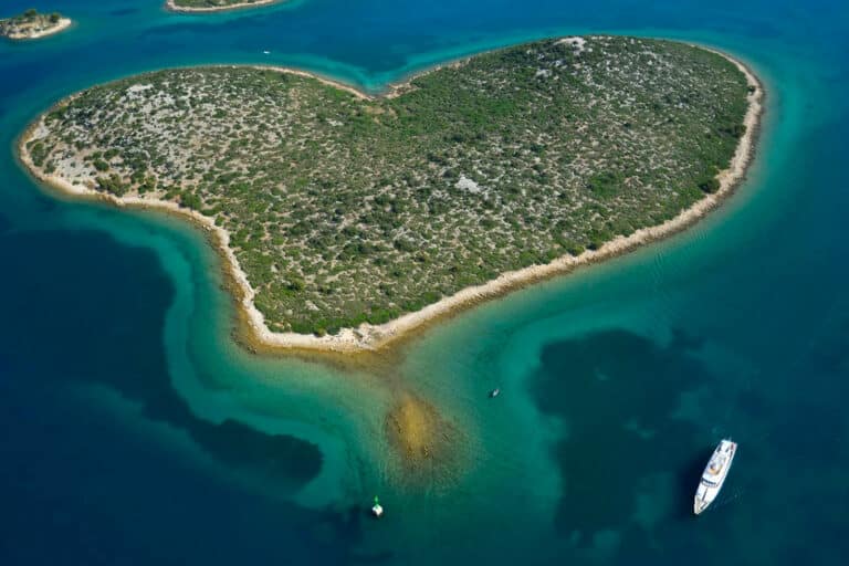 Motor Yacht Berzinc Aerial Shot