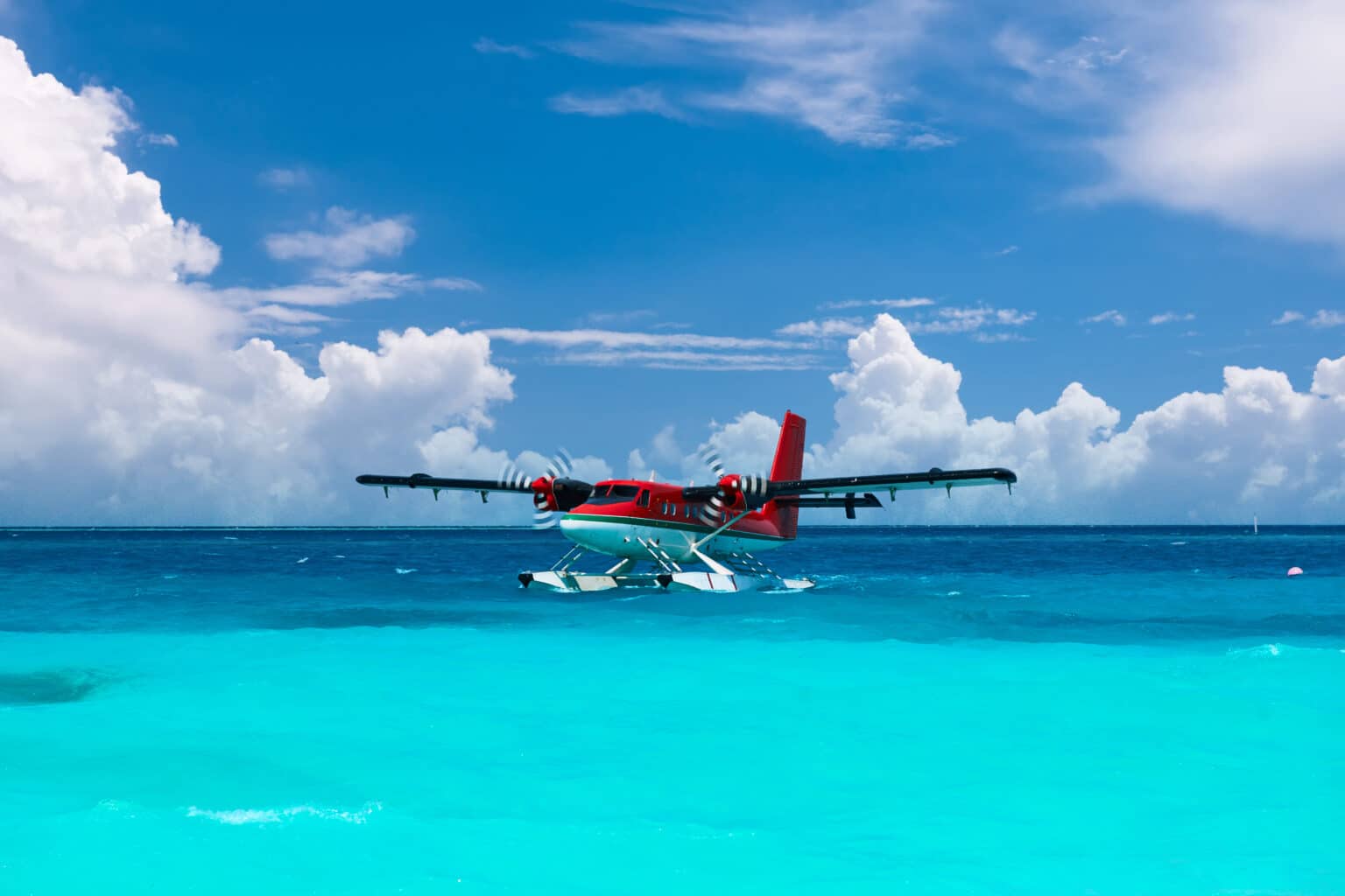 Seaplane at Maldives