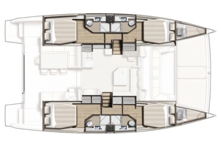 Cilia Catamaran Bali 5.4 floorplan